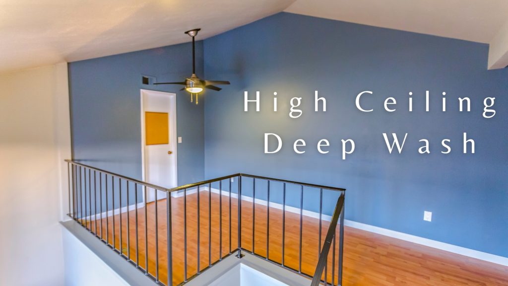 how to clean tall ceilings