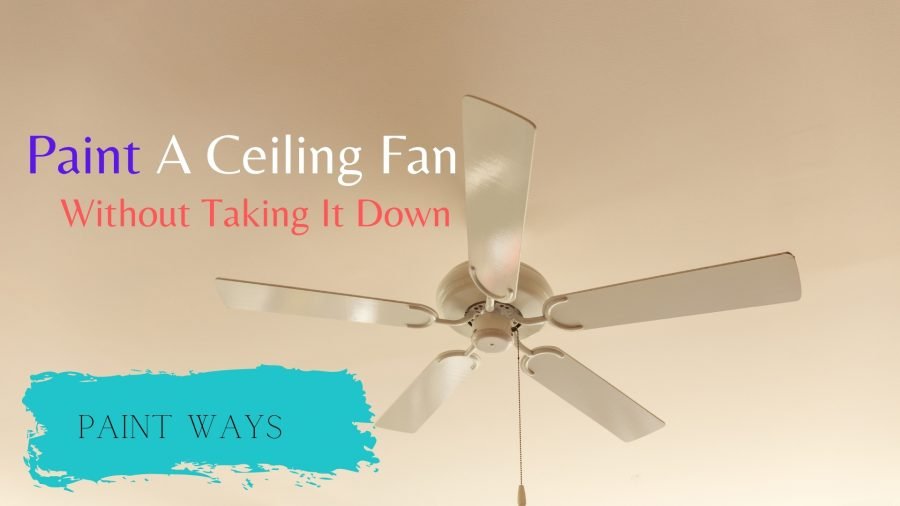 How To Paint A Ceiling Fan Without Taking It Down In 2021