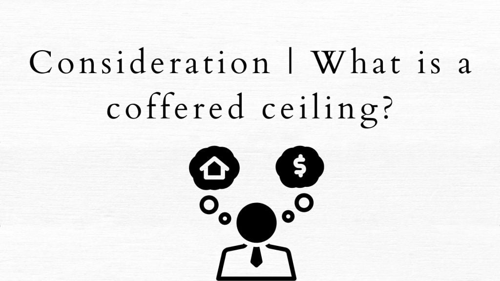 What is a coffered ceiling