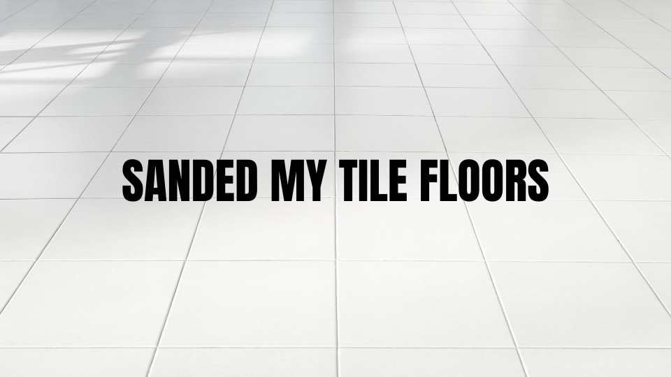 how to paint tile floor